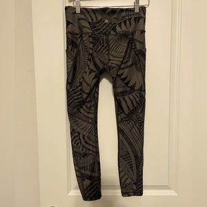 Athleta Black Patterned Leggings